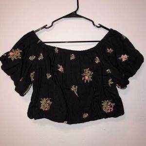 American Eagle Off-The-Shoulder Crop Top